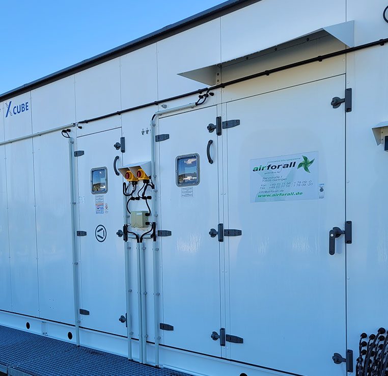 Air For All Sliderbild - innovativer Partner für Reinraumsysteme und Lüftungssysteme. Gebäude von Air For All zu Reinraumsystemen